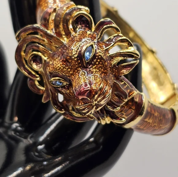 Authentic Rare Vintage Kenneth Jay Lane Clamper Bracelet! - Picture 11 of 12